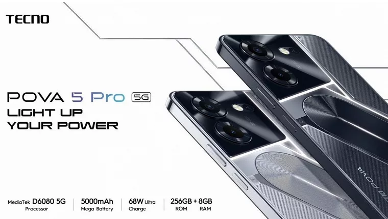 Смартфон Tecno Pova 5 Pro официально представлен с процессором Dimensity 6080
