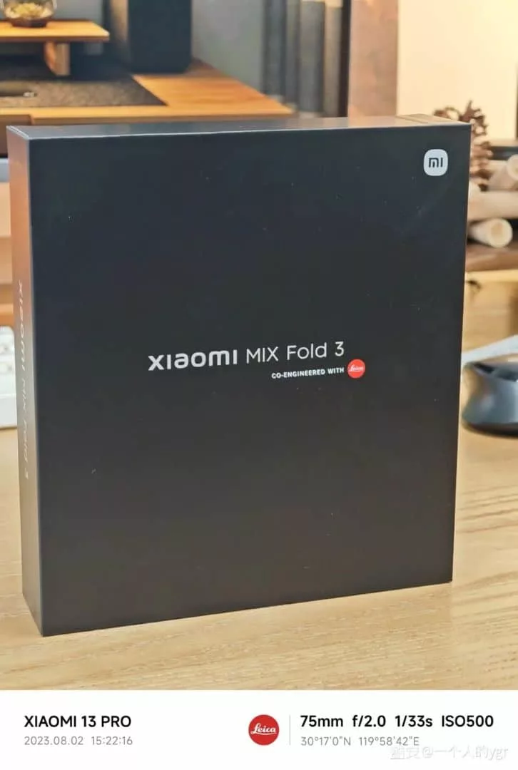 Появились живые фото Xiaomi Mix Fold 3